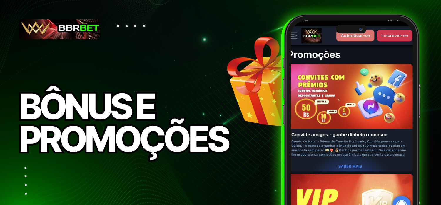 bônus e promoções no BBRBet App